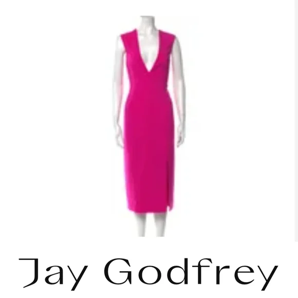 bouquet for hot pink dress Hot Pink Cap Sleeves Satin Long Prom Dresses with High Slit, Hot Pink –  morievent main image 0